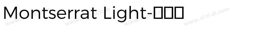 Montserrat Light字体转换